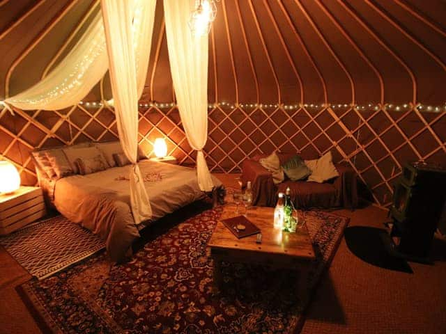 Interior | The Warren Yurt, Black Hill, near Crowborough