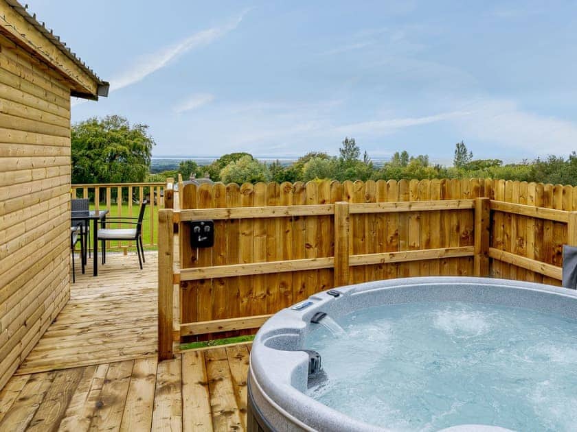 Hot tub | Starling Lodge - Wallace Lane Farm Cottages, Brocklebank, near Caldbeck and Uldale