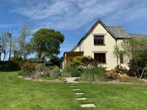 Fabulous cottage with veranda, long distance views and a superb, level south facing garden and grounds  | The Headmaster&rsquo;s Cottage, South Hill, near Tamar Valley