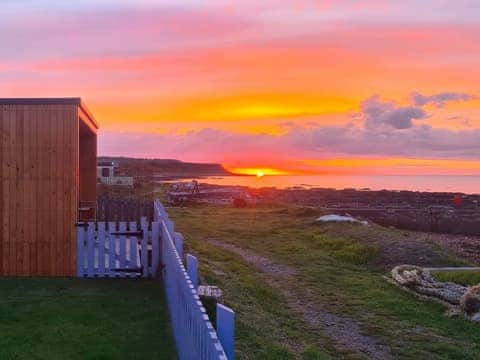 Exterior at sunrise | Sunrise Summerhouse, Hilton, near Tain