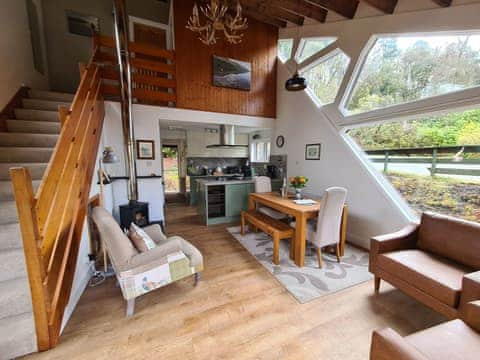 Open plan living space | Cluanie Lodge - Invergloy Riverside Lodges, Spean Bridge