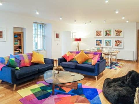 Open plan living space | Kilbowie Retreat, Oban