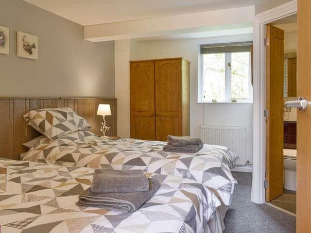 Zip-link beds set as twin | The Loft, Boys Hill, near Sherborne