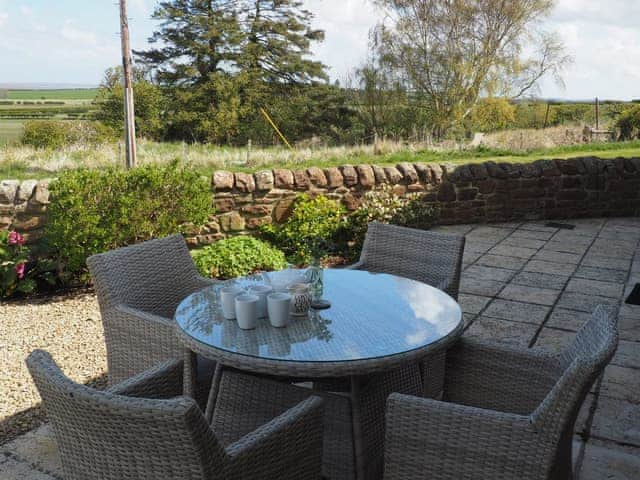 Sitting-out-area | Bramble Barn, Beal near Holy Island