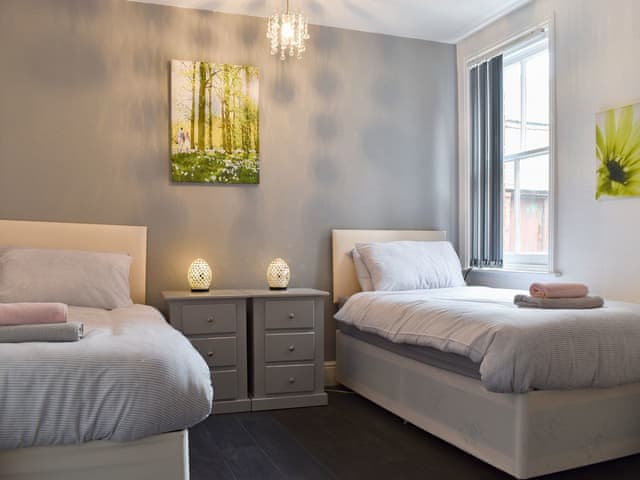 Twin bedroom | South Side Apartment, Bridlington