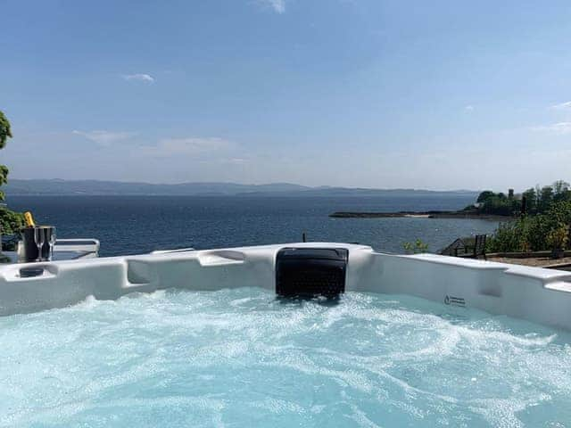 Spectacular view from the hot tub | Chandlers Country House- Seaview Cottage - Chandlers Country House, Ascog, Isle of Bute 