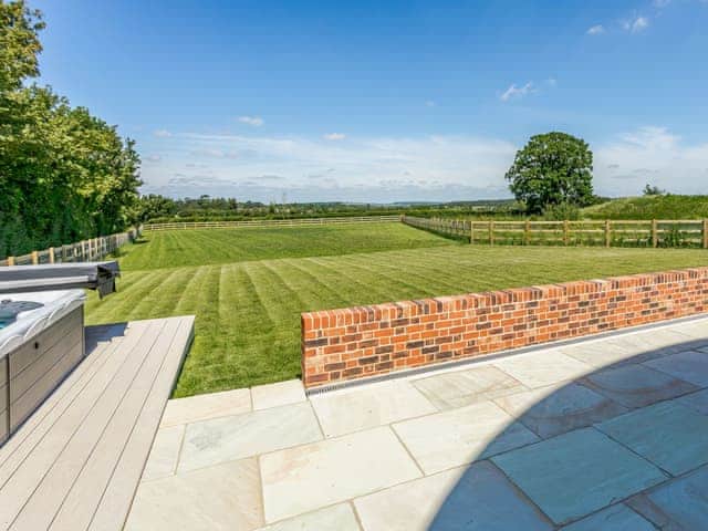Patio | The Dutch Barn - Goldstones Farm, Ashdon, near Saffron Walden
