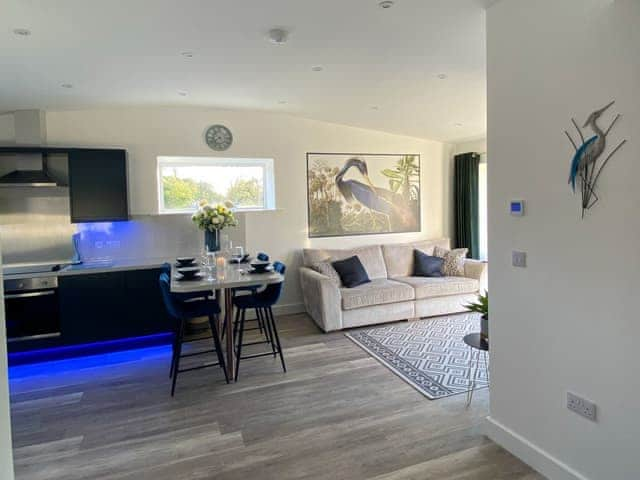 Open plan living space | Blue Heron Lodge, Kirkby Stephen