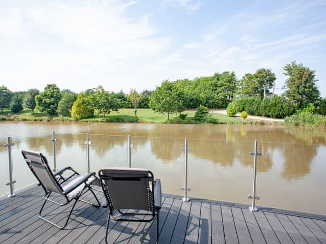 Terrace | Kingfisher Lodge - Ponsford Ponds, Knowle, near Cullompton