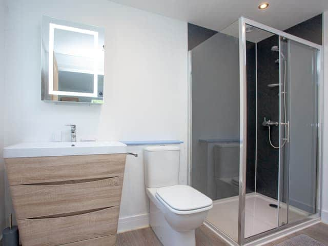 En-suite | Kingfisher Lodge - Ponsford Ponds, Knowle, near Cullompton