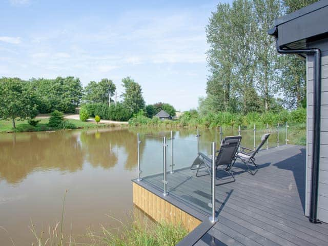 Terrace | Kingfisher Lodge - Ponsford Ponds, Knowle, near Cullompton