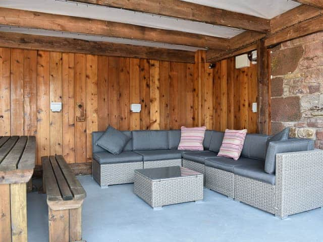 Sitting-out-area | Country Lodge, Little Musgrave near Kirkby Stephen