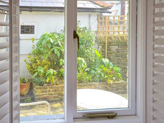 View to outside patio seating area | The Studio, St Mawes