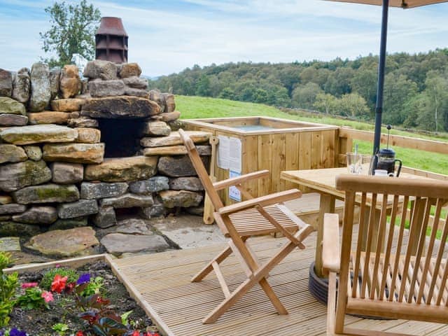 Sitting-out-area | The Old Back Kitchen at Bonfield Ghyll Farm, Helmsley