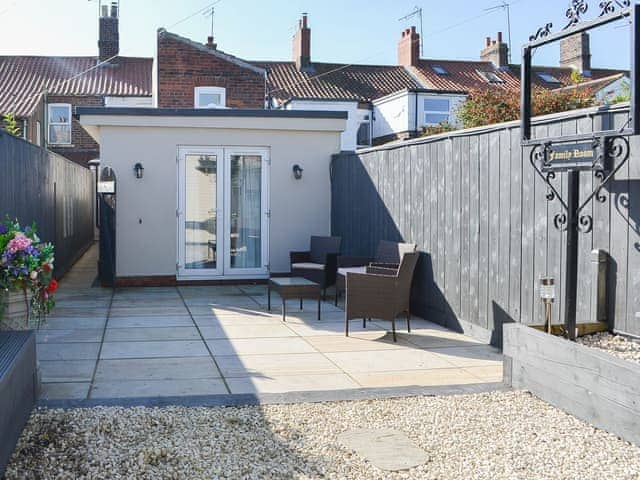 Patio | Lowey&rsquo;s Harbour Cottage, Bridlington