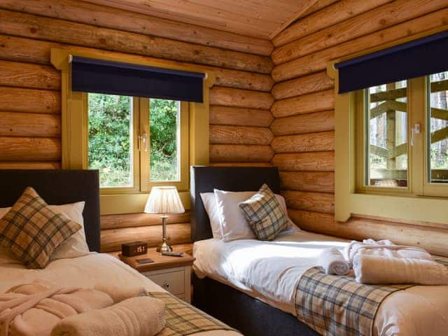 Twin bedroom | Vindomora Country Lodges - Oswin Lodge - Vindomora Country Lodges , Ebchester, near Consett