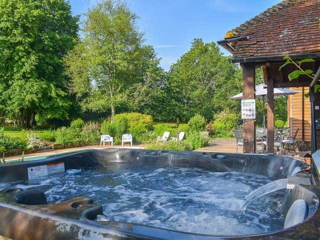 Hot tub | Sparr Farm Barn, Wisborough Green, near Billingshurst