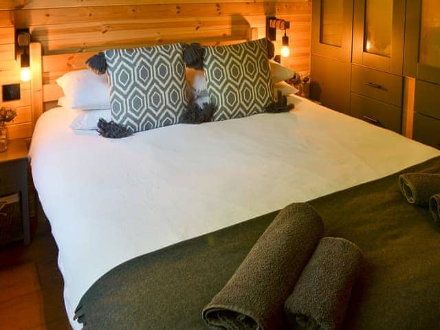 Double bedroom | Hazon Burn Lodges- Hazon Burn Luxury Lodge - Hazon Burn Lodges, Swarland, near Warkworth