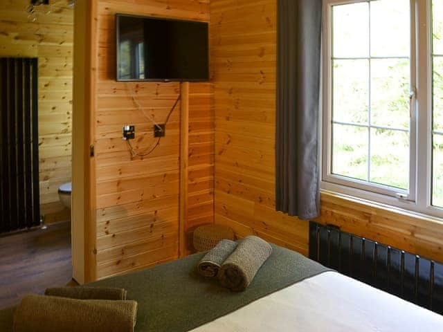 Double bedroom | Hazon Burn Lodges- Hazon Burn Luxury Lodge - Hazon Burn Lodges, Swarland, near Warkworth