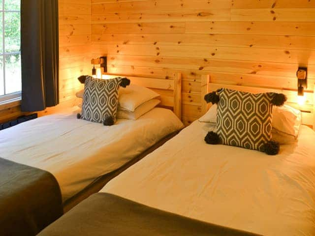 Twin bedroom | Hazon Burn Lodges- Hazon Burn Luxury Lodge - Hazon Burn Lodges, Swarland, near Warkworth