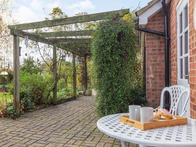 Patio | Garden Cottage, Clopton Nr Woodbridge