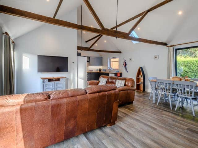 Open plan living space | The Long Barn - Brick Kiln Barn Retreats, Dilham, near North Walsham