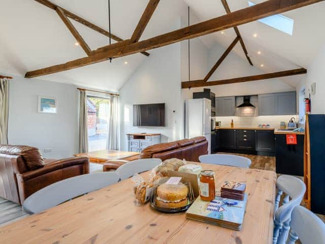 Open plan living space | The Long Barn - Brick Kiln Barn Retreats, Dilham, near North Walsham