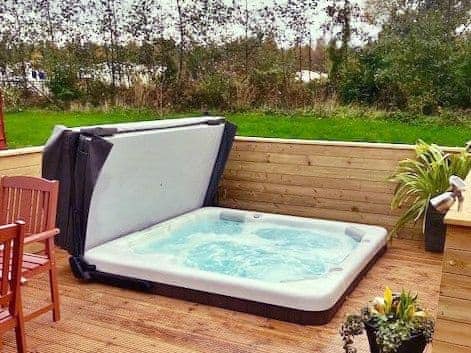 Hot tub | Skye View - Felmoor Park, Felton, near Morpeth