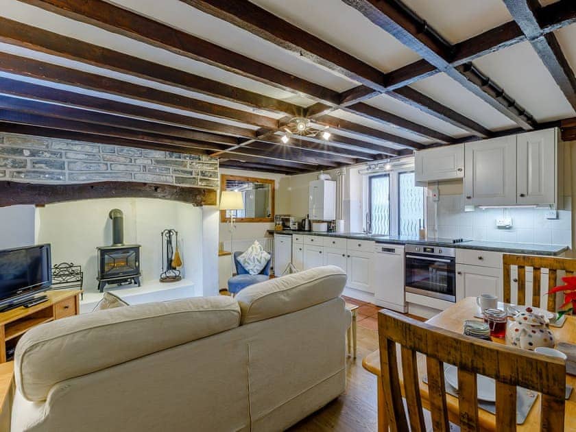 Open plan living space | The Tack Room - Thorney Country Cottages, Langport, near Somerton