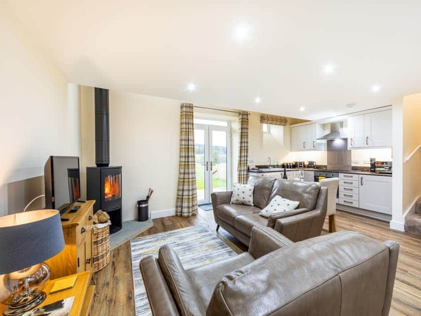 Open plan living space | Ferny Rigg Byre, Falstone, near Kielder