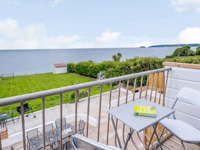 Balcony | On The Beach - Yardley House, Downderry and Seaton, near Looe