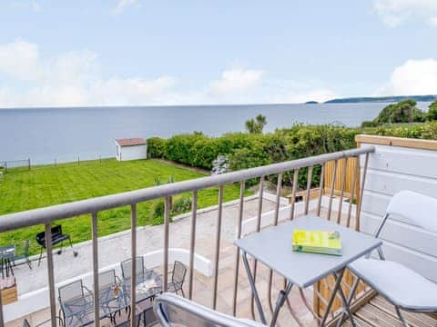 Balcony | On The Beach - Yardley House, Downderry and Seaton, near Looe