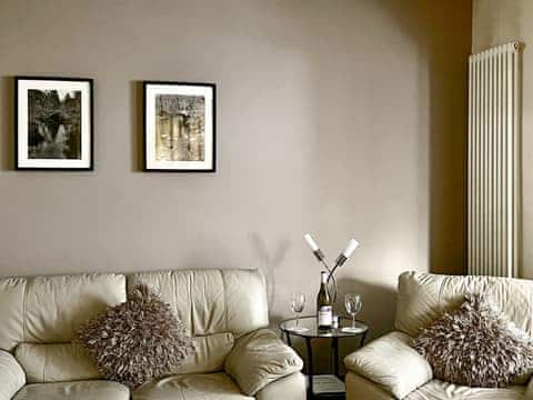 Relax on the sumptuous leather seating after a busy day | Holborn House, Bowness on Windermere