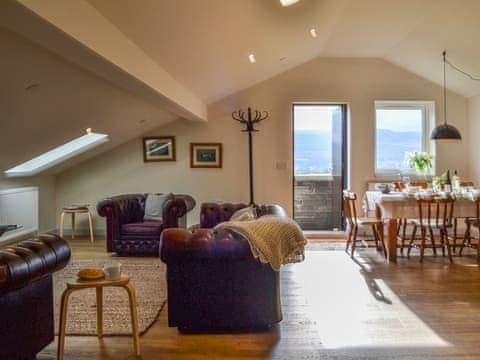 Open plan living space | The Barn @ Pencoed Farm, Llwydcoed, Aberdare