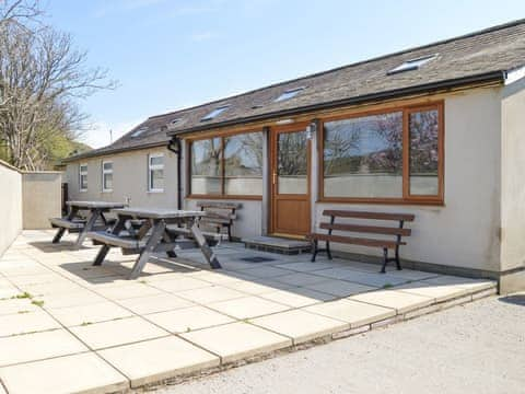 Patio | The Bunkhouse at Morfa Farm, Llanrhystud