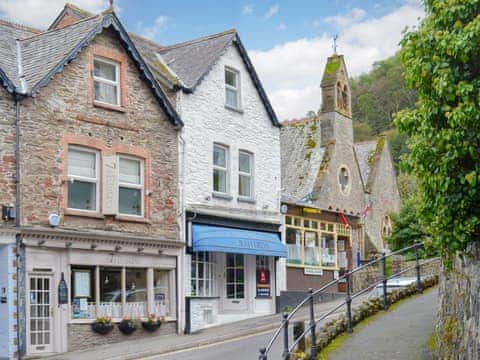Charming holiday apartment (white building) | Rafferty&rsquo;s, Lynmouth, Lynmouth