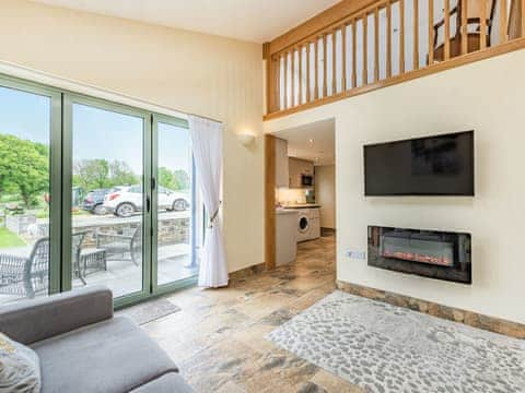 Living area | The Old Cow Shed at Ty Hir, Cilcennin, near Aberaeron