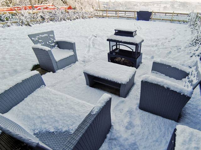 Garden in Winter | Acre Hill Cottage - Acre Hill Farm, Lane Ends, near Bolton by Bowland