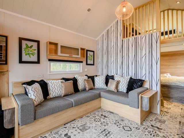 Living area | Woodpecker Lodge - Hole Farm, Alderbury, near Salisbury