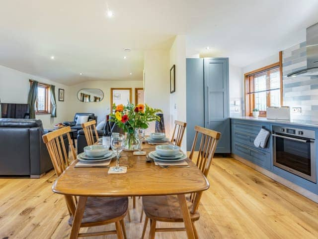 Kitchen/diner | Snowdrop Lodge - Chicken Shed Lodges, Ashford