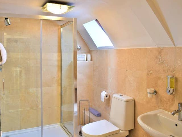 Shower room | Annie Oswalds Cottage, Adderstone