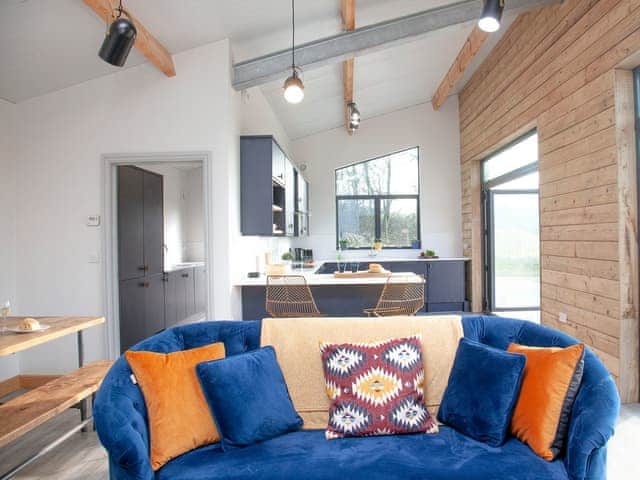 Open plan living space | Kingfisher Lodge - East Dunster Deer Farm, Cadeleigh, near Tiverton
