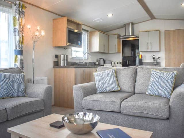 Living area | The Endeavour - Flask Country Lodges, Robin Hood&rsquo;s Bay