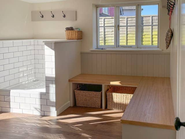 Boot room with dog wash | White Horse Cottage, West Meon, near Petersfield