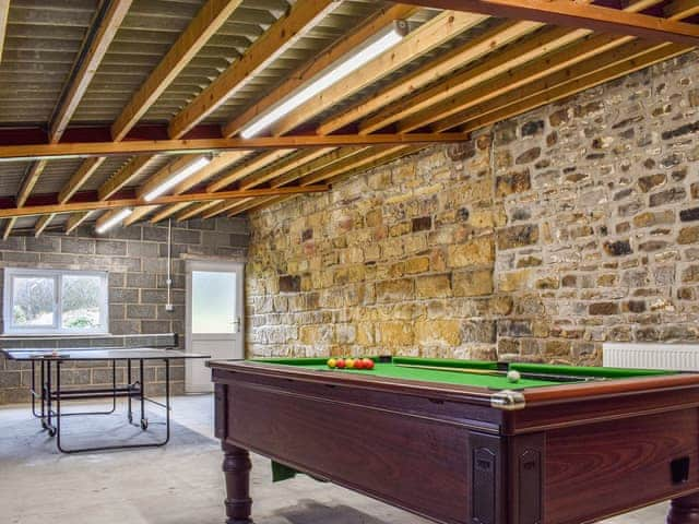 Games room | Gowland Farm- Swallow&rsquo;s Folly - Gowland Farm, Cloughton, near Harwood Dale