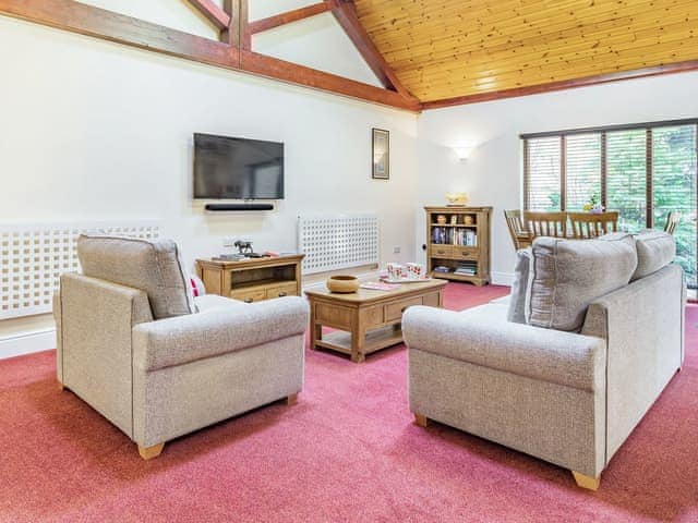 Living area | Cedar Barn - Wash Farm Barns, Banham