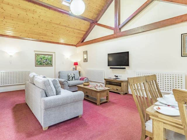 Living area | Cedar Barn - Wash Farm Barns, Banham