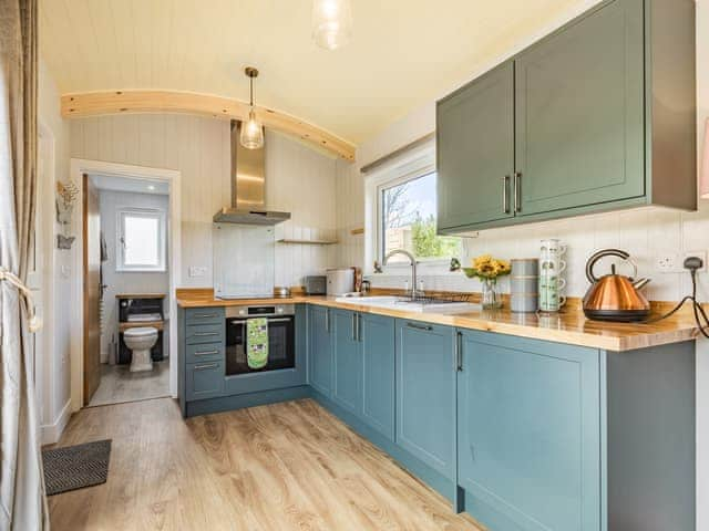 Kitchen area | Goosedown Lodge - Ponsford Ponds, Knowle, near Cullompton