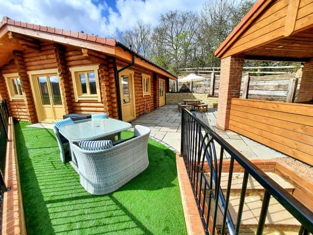 Outdoor area | Arbeia Lodge - Vindomora Country Lodges, Ebchester, near Consett