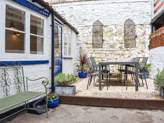 Sitting-out-area | Pilchard Cottage, Scarborough